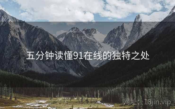 五分钟读懂91在线的独特之处