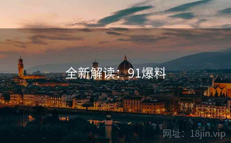 全新解读：91爆料