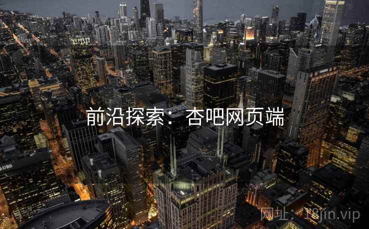 前沿探索：杏吧网页端